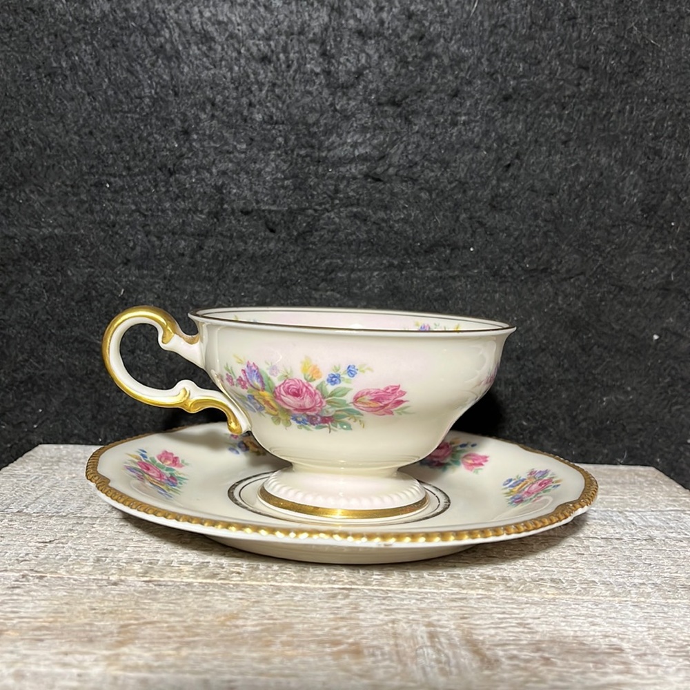 Castleton Sunnyvale Footed Cup And Saucer - CASTLETON BOUQUET